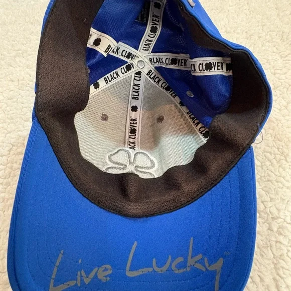 Black Clover Blue Cap with Gray Clover | Premium Clover Original Design | Unisex - Picture 3 of 6